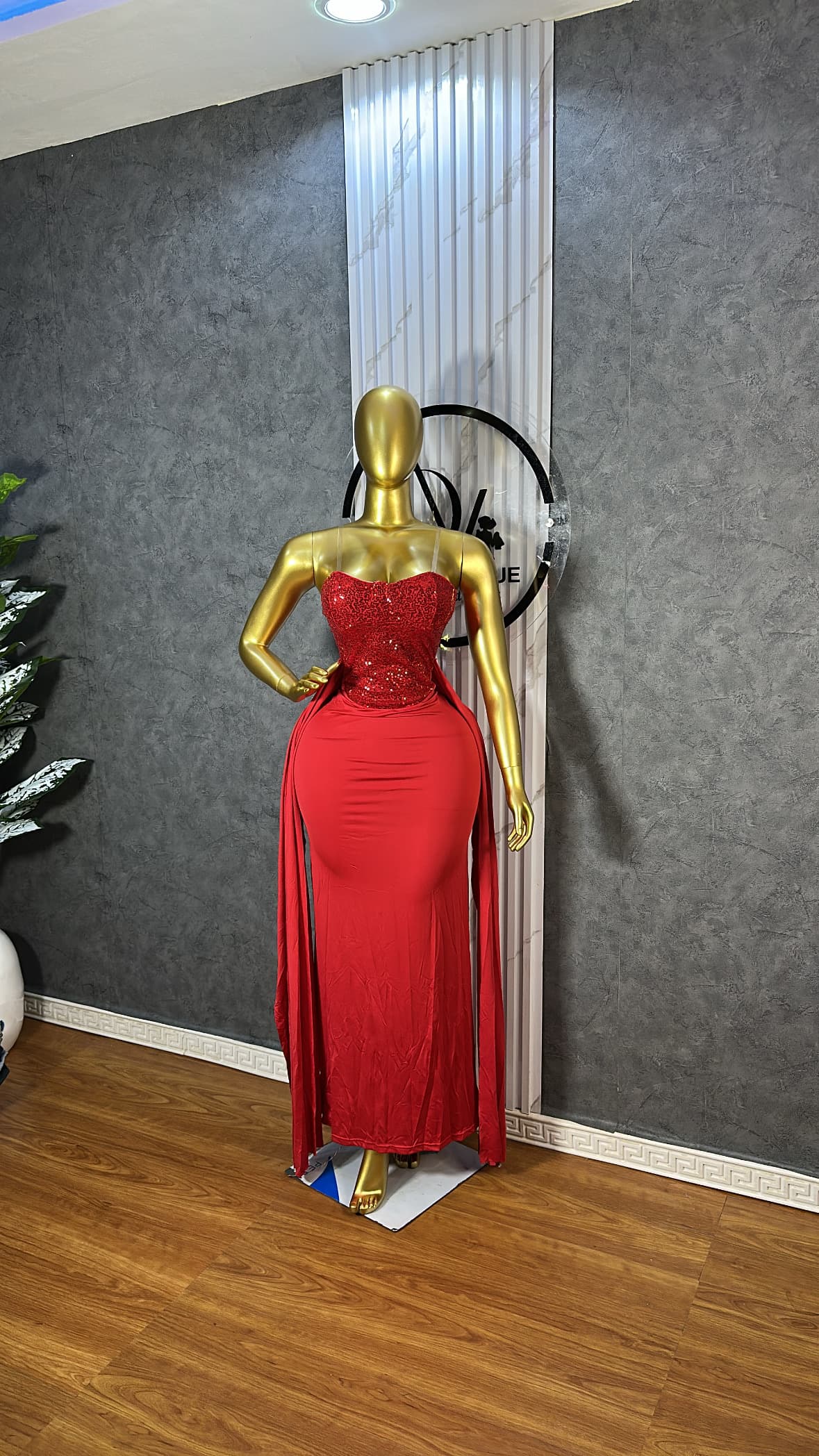 The Ruby Luxe Corset Gown